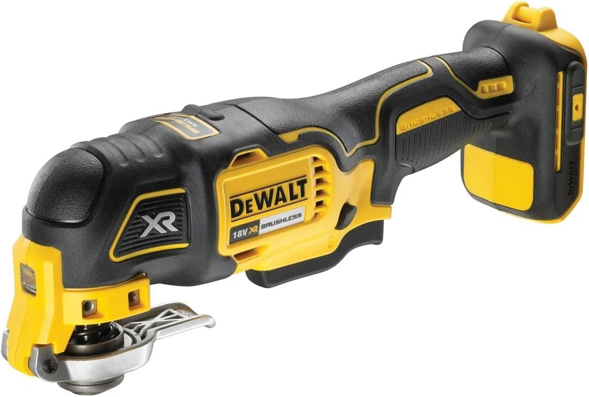 DeWALT DCW210N-XJ Ponceuse excentrique Brushless 125mm 18V (vendue seule) & DCS355N - Outil oscillant multi cutter 18V - sans batterie