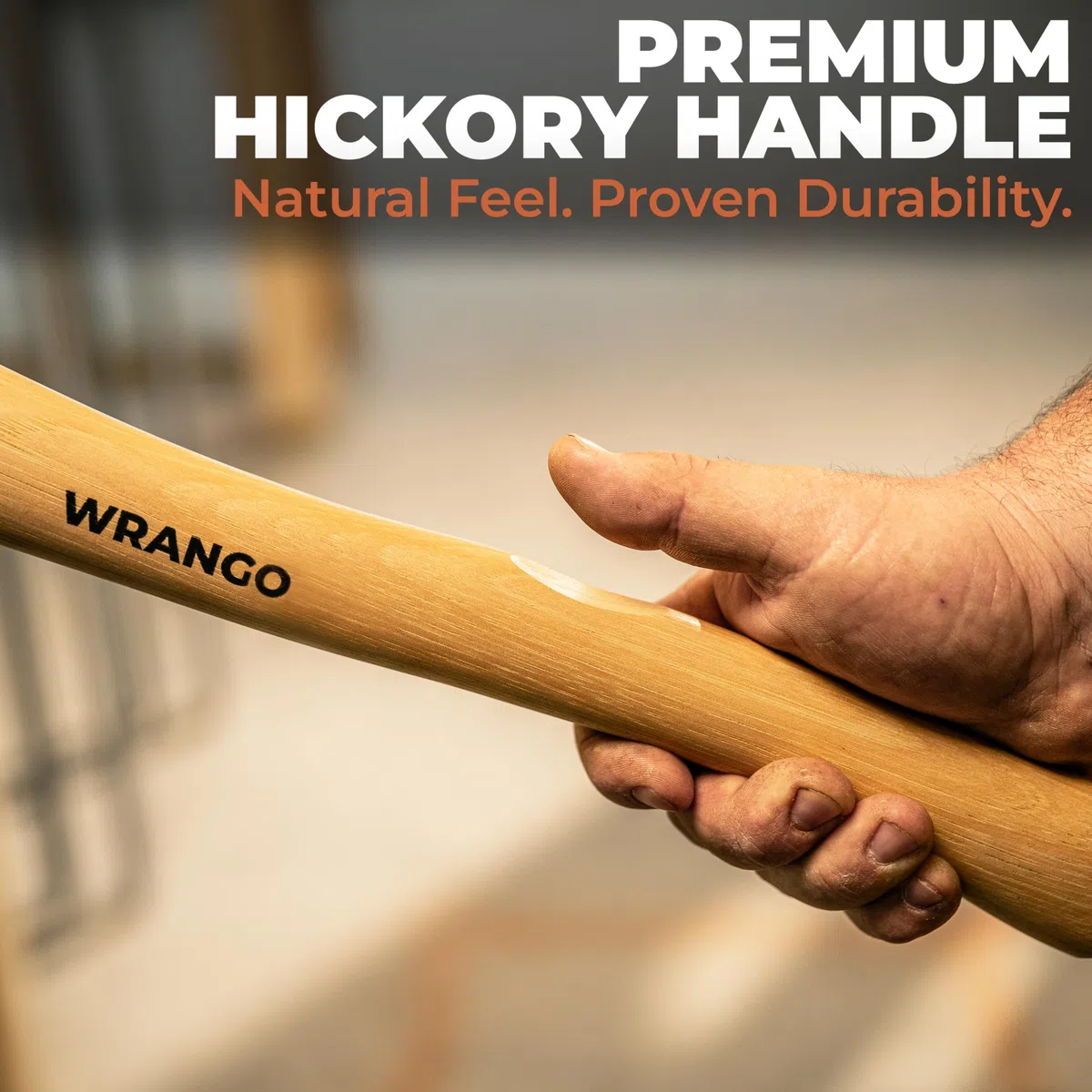 Wrango Tools Marteau cloueur en titane - Tête de 397 g, manche en bois de 36,8 cm, face lisse, poteau de 38 mm de diamètre