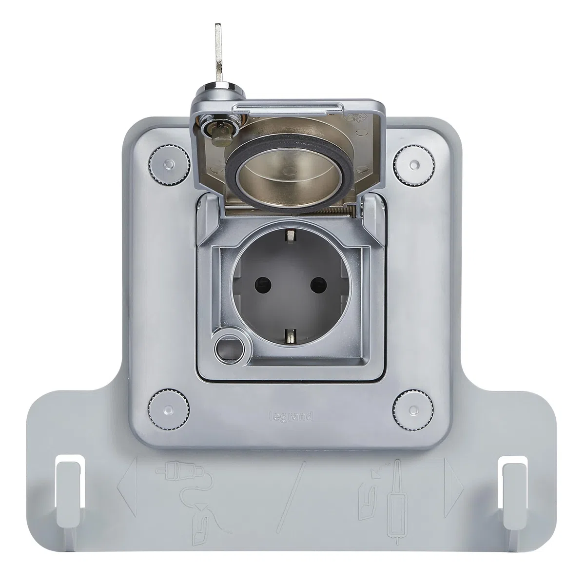 Prise d'encastrement pour véhicule électrique Legrand 077857 2P + TT Vert UP 3,2 kVA