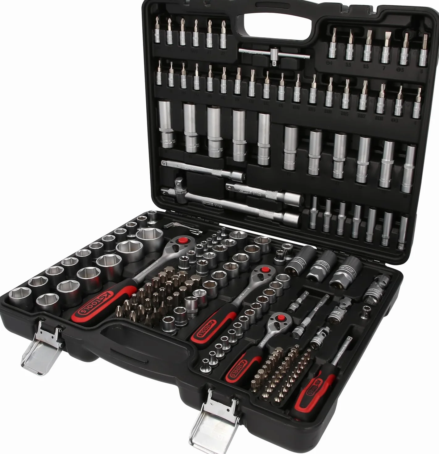 KS TOOLS 917.0779 - Caisse à Outils Complète en Coffret Douille et Accessoires & Kstools Jeu de clés mâles coudées torx longues kstools - 10 pièces - 151.4880