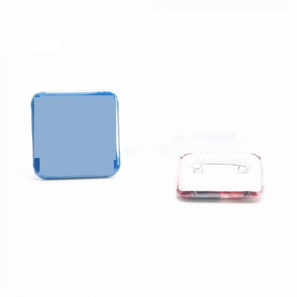 100 pièces/ensemble carré feuille de plastique Badge 35mm consommables Badge consommables Badge Machine bricolage matériaux vierges Badge accessoires