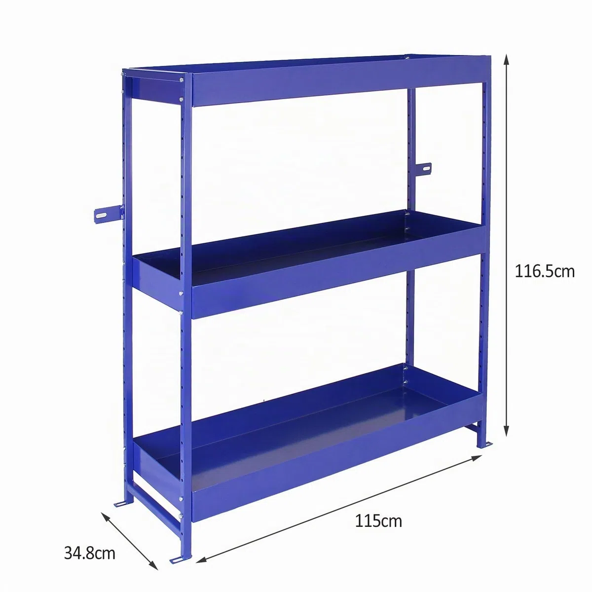 Rayonnage Monster Duo à étagères en métal pour Le Rangement d'outils dans Les véhicules Utilitaires, 116.5cm x 115cm x 34.8cm