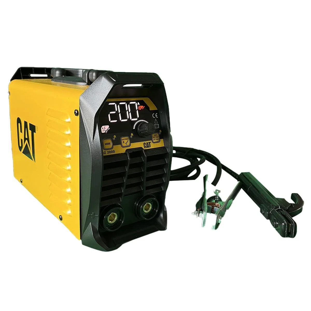 Caterpillar Poste à Souder Inverter TIG/MMA DZ2000, 200A Synergique, Compact 3.7kg, Démarrage Facilité (Hot Start/Arc Force), Multi-procédés Acier/Inox/Fonte