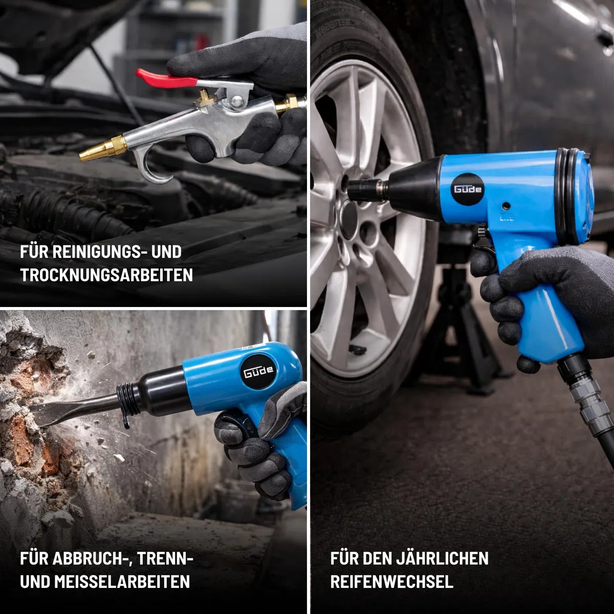Güde Air Comprimé Appareils Kit 71 pièces.