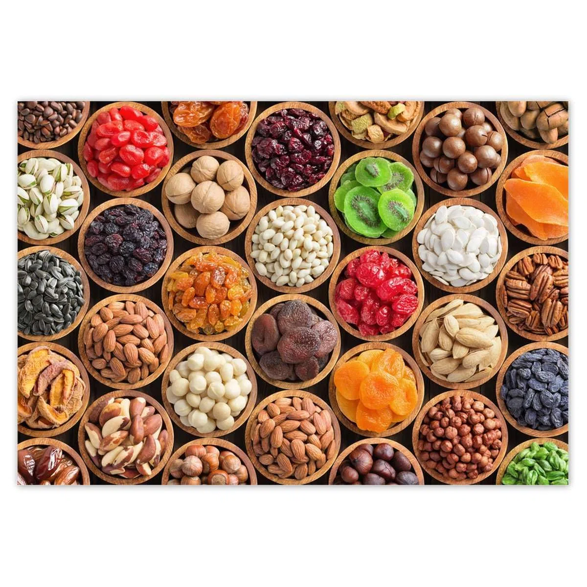 H9560M_TV5BD Papier peint intissé Motif fruits secs et noix 416 x 290 cm