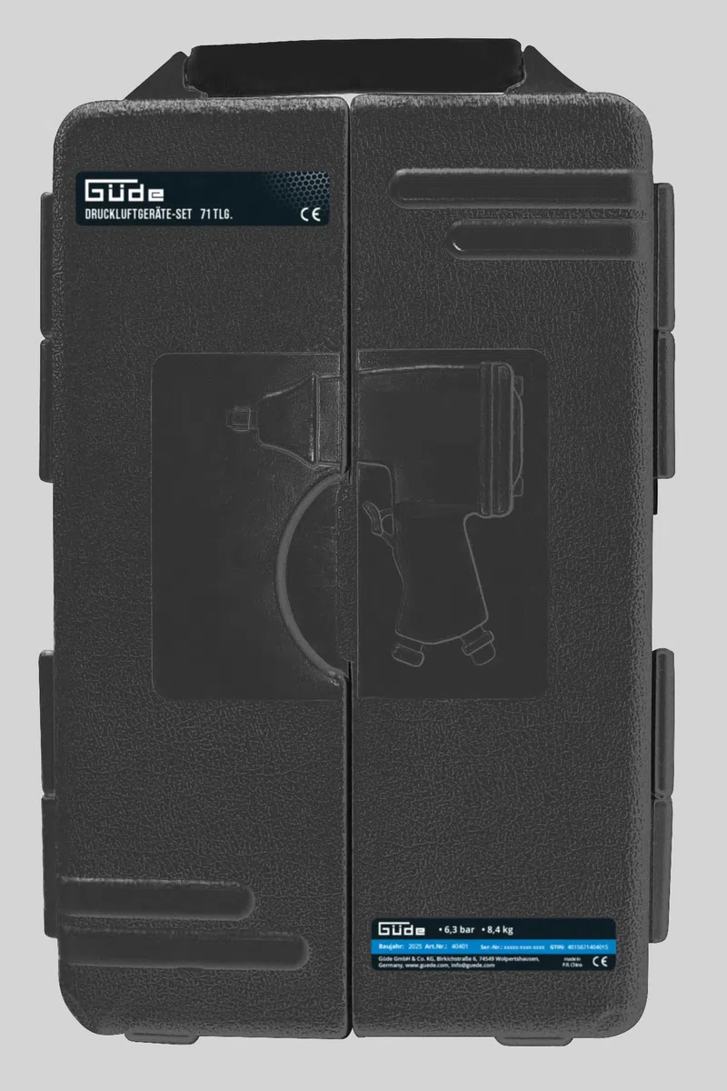 Güde Air Comprimé Appareils Kit 71 pièces.