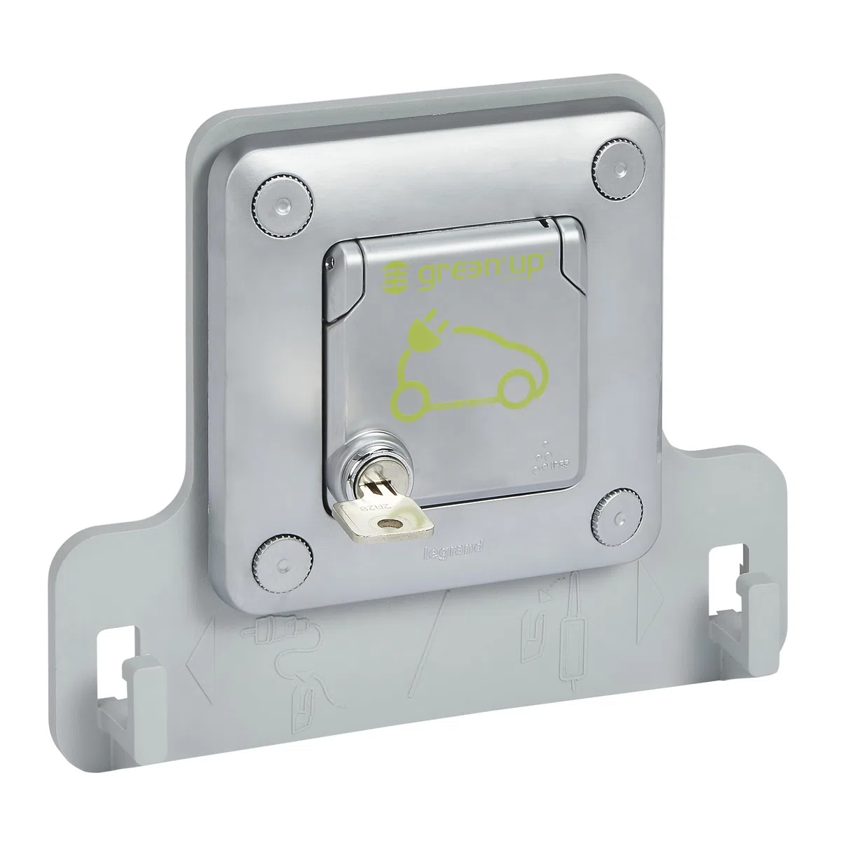 Prise d'encastrement pour véhicule électrique Legrand 077857 2P + TT Vert UP 3,2 kVA