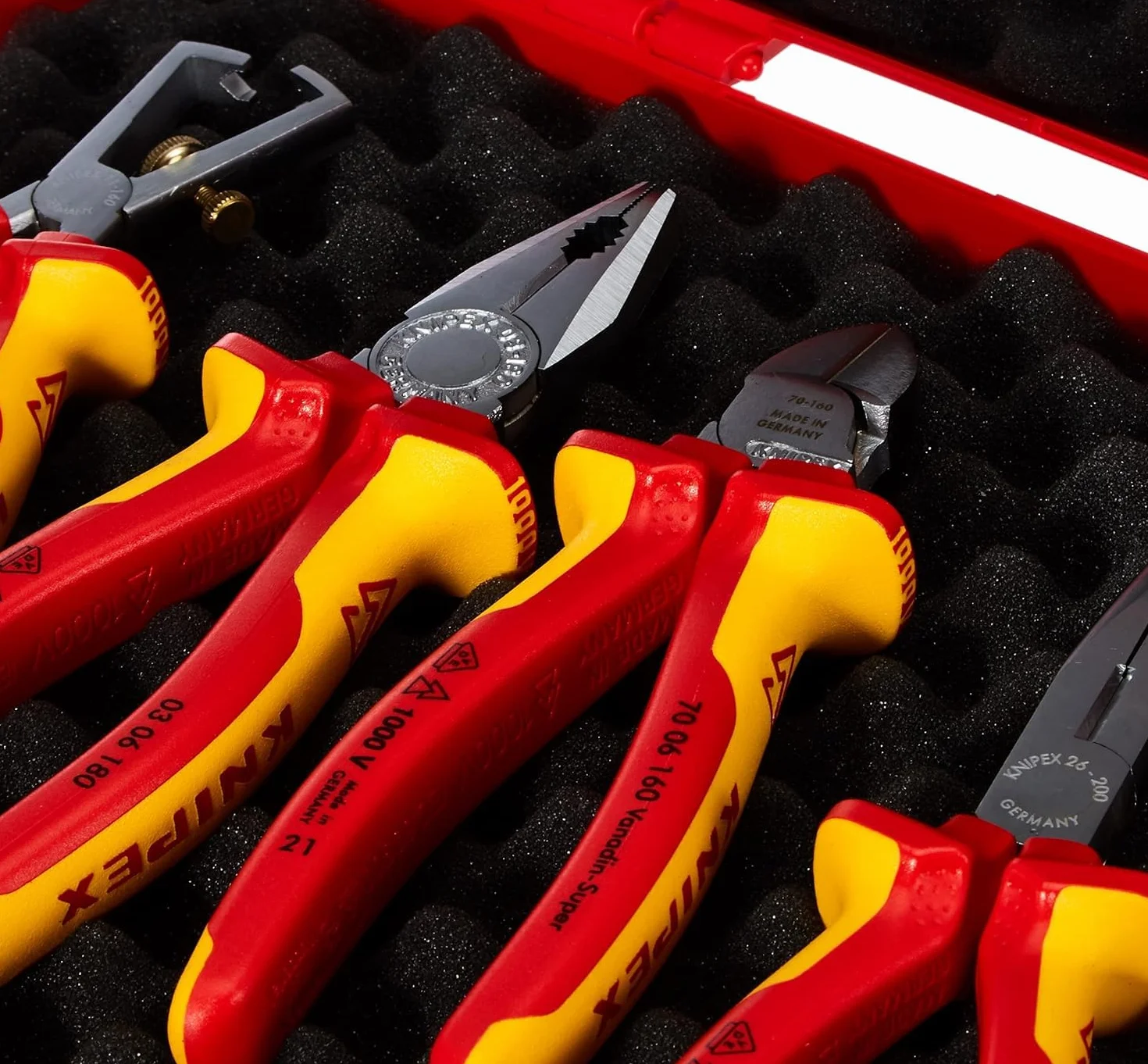 Knipex Coffret d'outils RED Électro Set 1 4 outils 275 mm, 00 20 15
