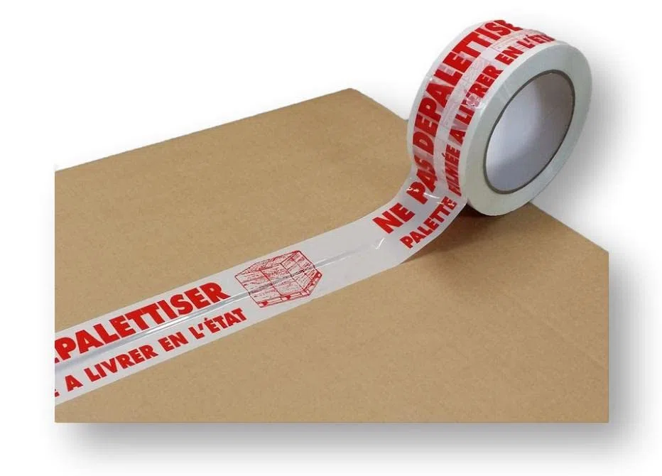UNIVERS GRAPHIQUE 36 Rouleaux Adhésif NE PAS DEPALETTISER - 48 X 100 MÈTRES- (34% de plus que les 66 mètres)- rouleau pour emballage, expédition, livraison marque référence UGRADNPD