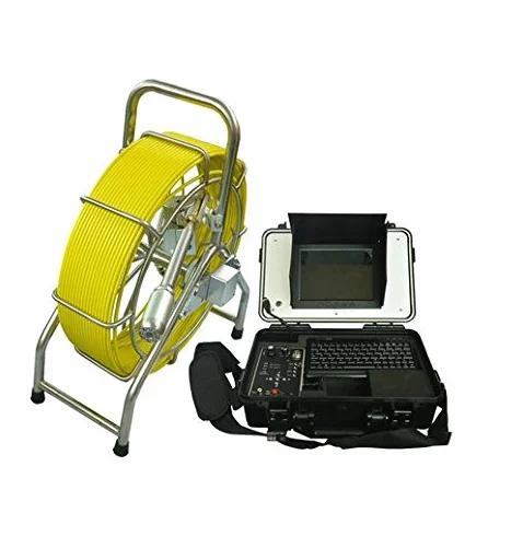 Gowe 40 mm mise à niveau automatique d'image Tuyau d'inspection Camera Outil industriel plomberie Égouts Camera avec capteur de 60 m de long Taille : 1/10,2 cm ; Résolution horizontale : 600TVL ; Système de signal : NTSC