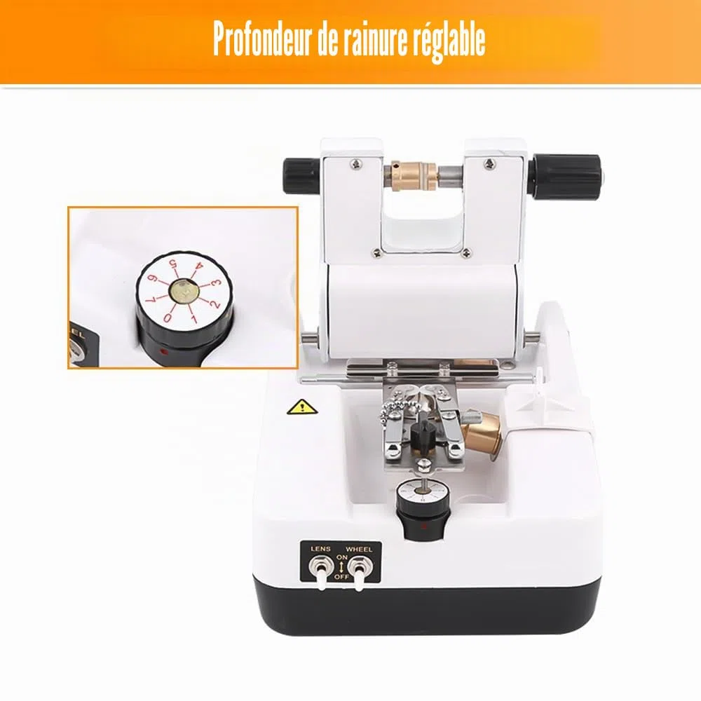 Machine à Rainurer Les Lunettes Optiques Rainureuse d'objectif Rainureuse de Lentilles pour PC/Objectif en Résine 220V