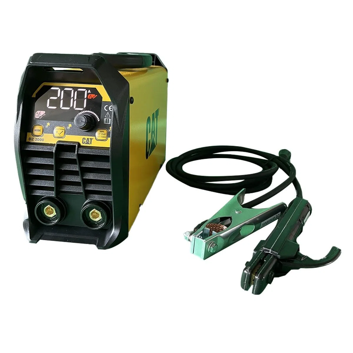 Caterpillar Poste à Souder Inverter TIG/MMA DZ2000, 200A Synergique, Compact 3.7kg, Démarrage Facilité (Hot Start/Arc Force), Multi-procédés Acier/Inox/Fonte