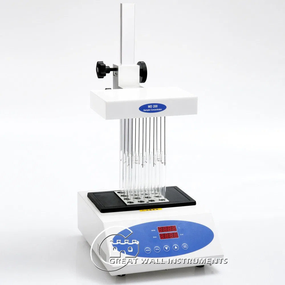Md200–1 L'azote évaporateur avec bloc 07 16 x Dia 15 mm ambiante + 5 C-150 C Lab Scientifique Instrument