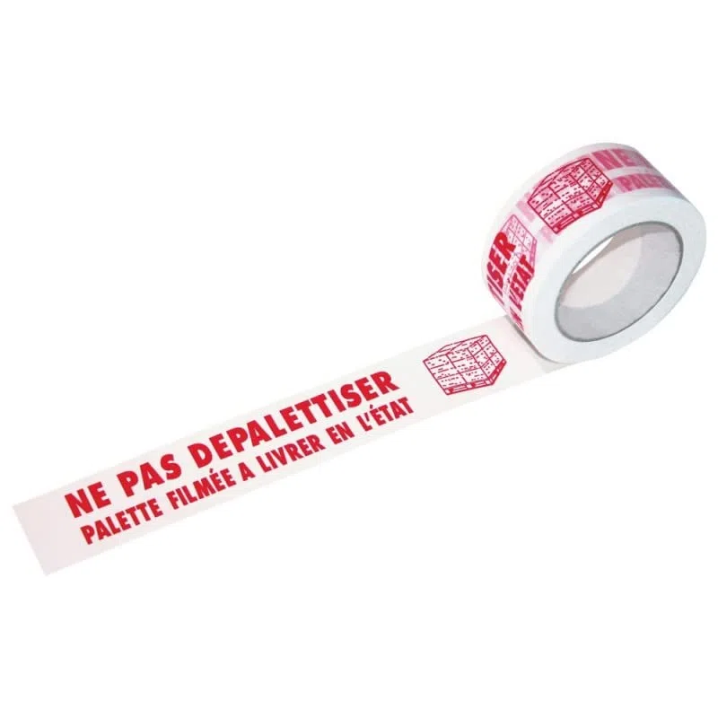 UNIVERS GRAPHIQUE 36 Rouleaux Adhésif NE PAS DEPALETTISER - 48 X 100 MÈTRES- (34% de plus que les 66 mètres)- rouleau pour emballage, expédition, livraison marque référence UGRADNPD