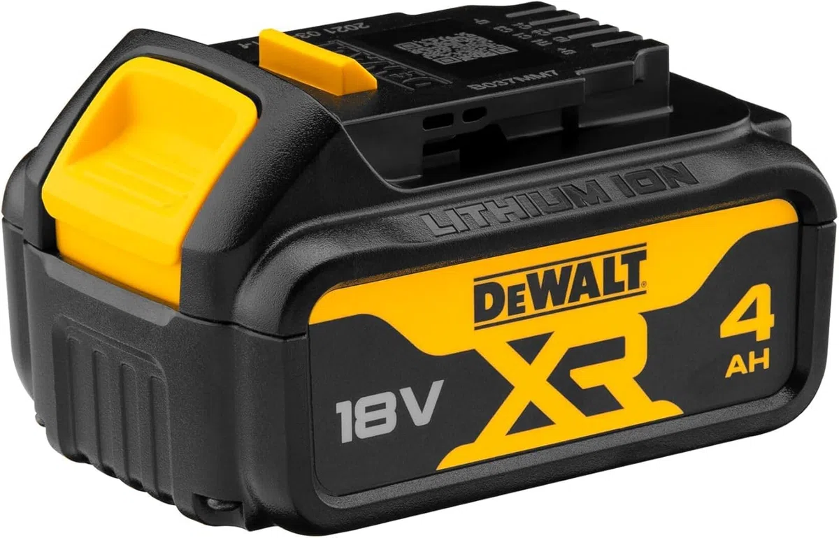 DEWALT Scie circulaire XR 18VBL - sans Batterie ni Chargeur - Multi-matériaux 115 mm Jaune & Batterie XR 18V 4 Ah Li-Ion - DCB182-XJ - Compatible Avec Tous Les Outils XR 18V