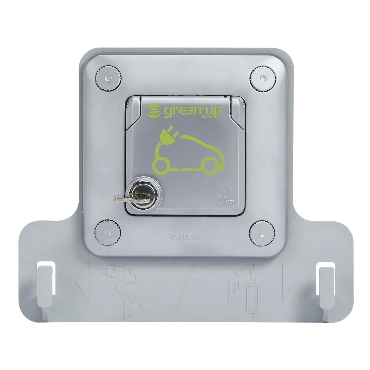 Prise d'encastrement pour véhicule électrique Legrand 077857 2P + TT Vert UP 3,2 kVA