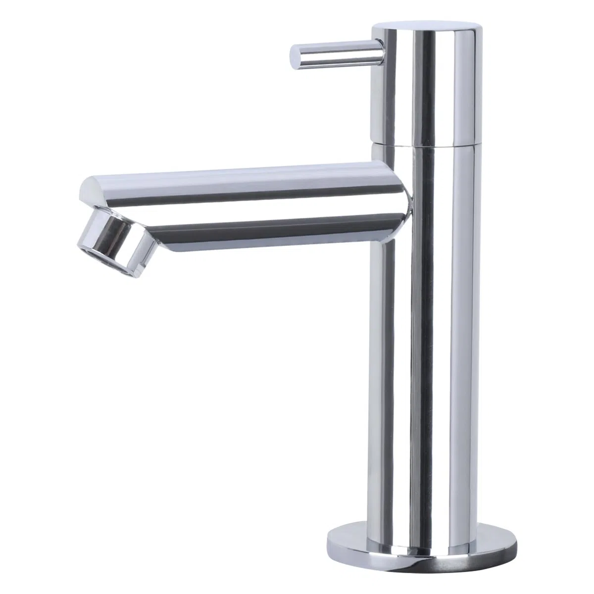 Differnz Teti Lavabo - Lave main Pierre Naturelle Noire - Robinet Droit Chrome - Ensemble Complet - 40 x 23 x 8 cm