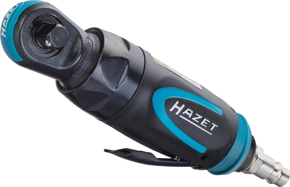 HAZET Mini-visseuse à cliquet 9021P-2 I modèle court, 250 tours/min, peu de vibrations I sortie : carré 6,3 mm (1/4 pouce) I pour le serrage manuel'.