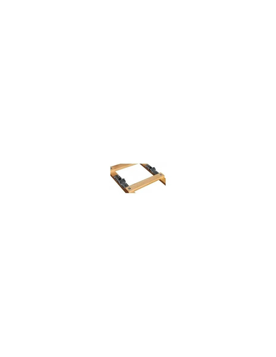 Outifrance 8833525 Echelle de toit pliante en Bois 2 x 2,50 m/20 échelons entraxe 25 cm