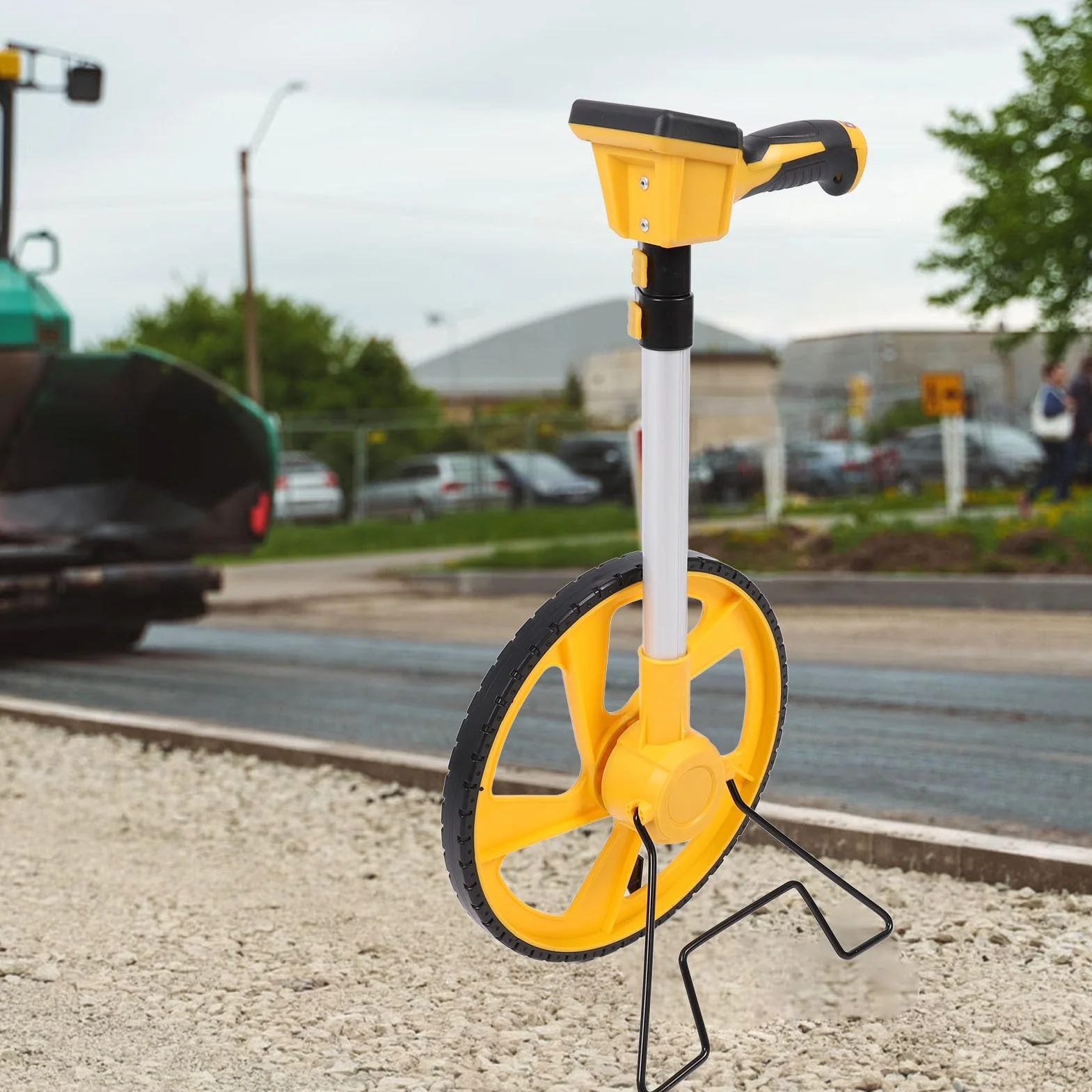 Roue de Mesure de Distance avec Affichage Numérique rétroéclairé, Outil de Mesure de Roulement Télescopique pour les évaluateurs de Propriétés, les Travailleurs de la Construction