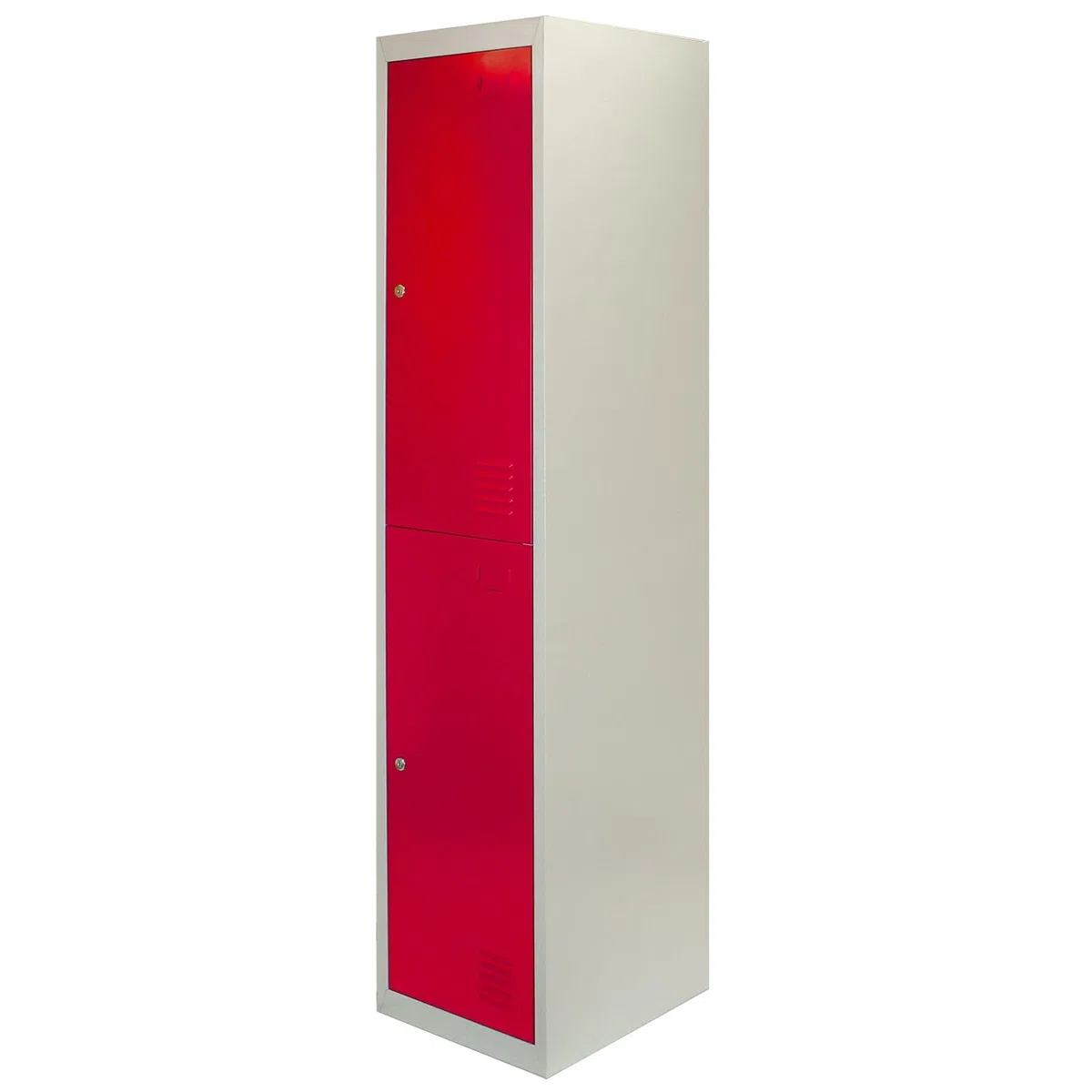 Monster Racking 3 Casiers à 2 Portes en métal, à Plat Rouge & Gris Métal Verrouillable Vestiaire Salle de Sport