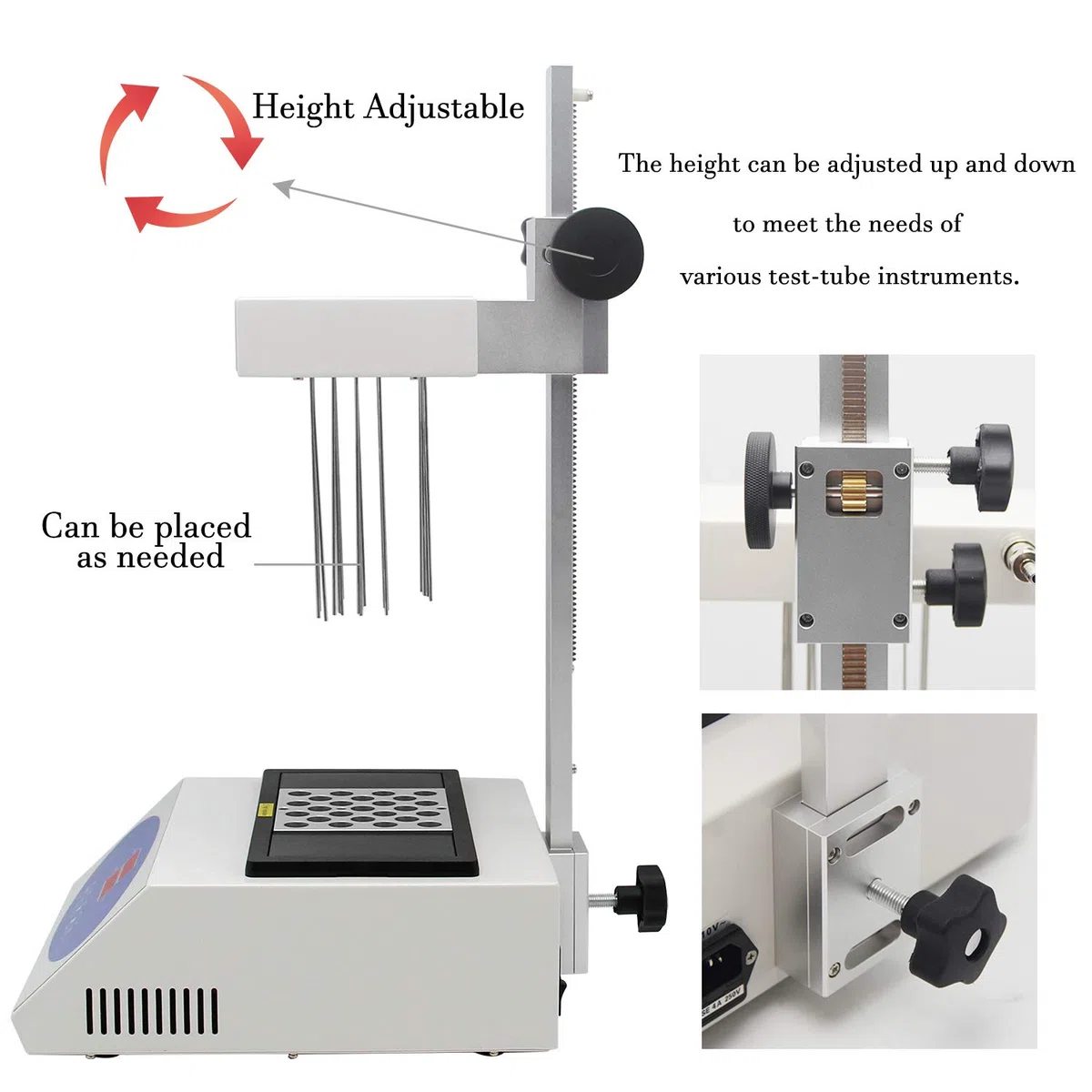 Md200?1 L'azote évaporateur avec bloc 13 9 x Dia 26 mm ambiante + 5 C-150 C Lab Scientifique Instrument