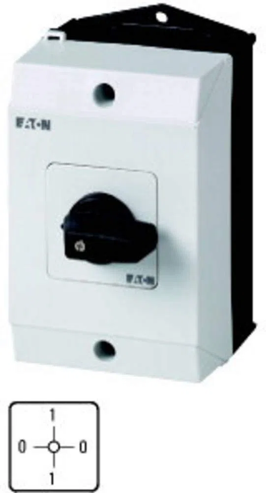 Eaton 218150 on/off Interrupteur de contact : 4, 20 A, avant Plaque : 0–1 de 0–1, 90 °, rastend, montage
