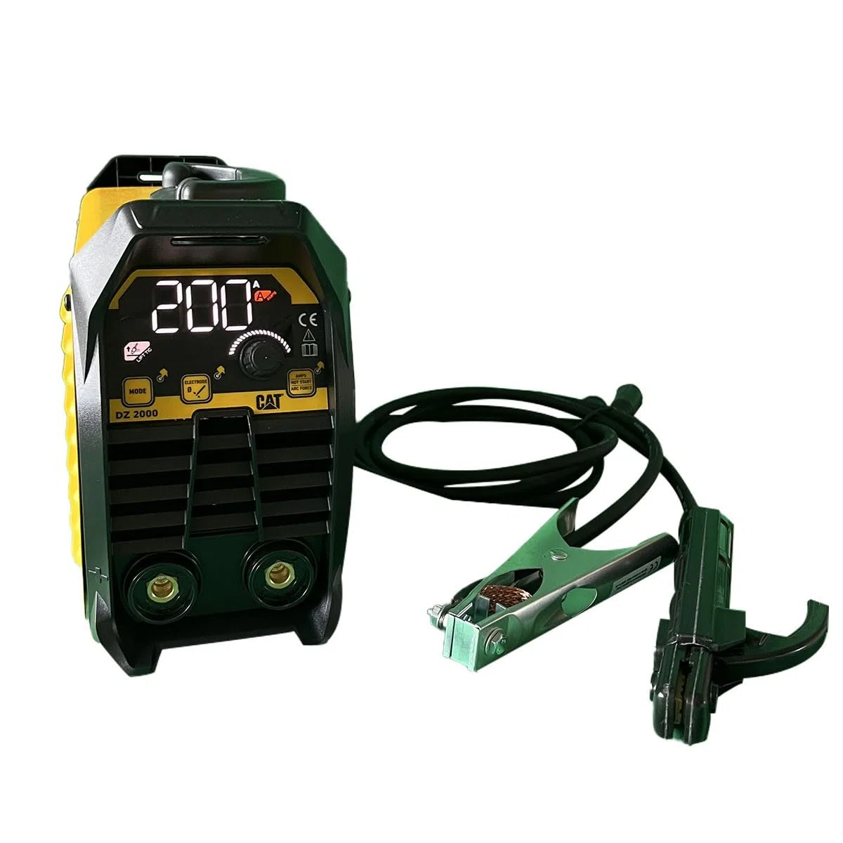Caterpillar Poste à Souder Inverter TIG/MMA DZ2000, 200A Synergique, Compact 3.7kg, Démarrage Facilité (Hot Start/Arc Force), Multi-procédés Acier/Inox/Fonte