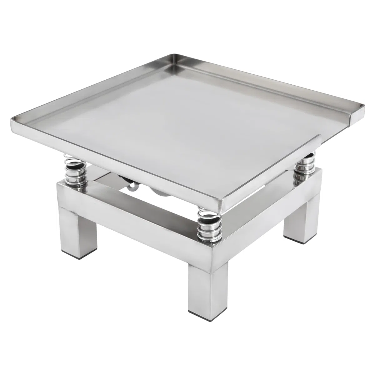 Table vibrante en acier inoxydable 50 W 3000-3600 tr/min – Plate-forme vibrante compacte pour tests de béton et contrôle de qualité – Table vibrante de laboratoire avec entraînement de précision