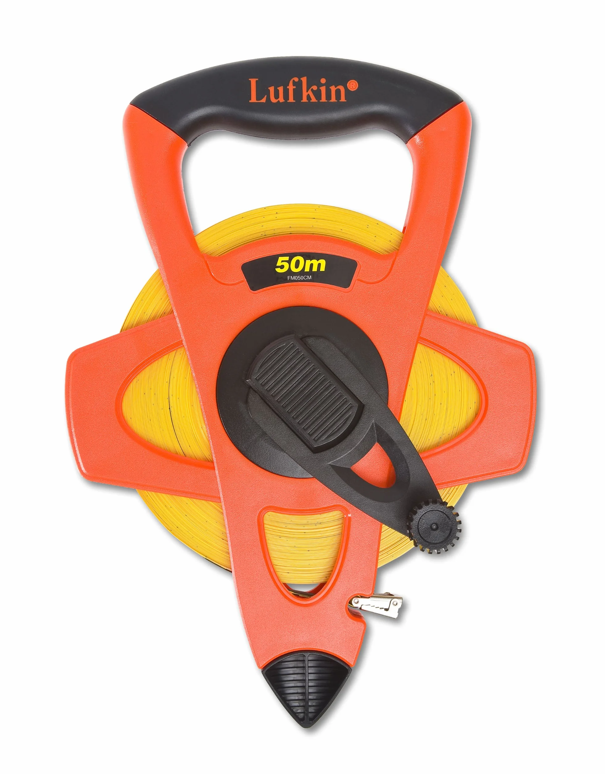 Lufkin Crescent Lufkin FM050CM Mètre ruban haute visibilité en fibre de verre Orange/noir 13 mm x 50 m
