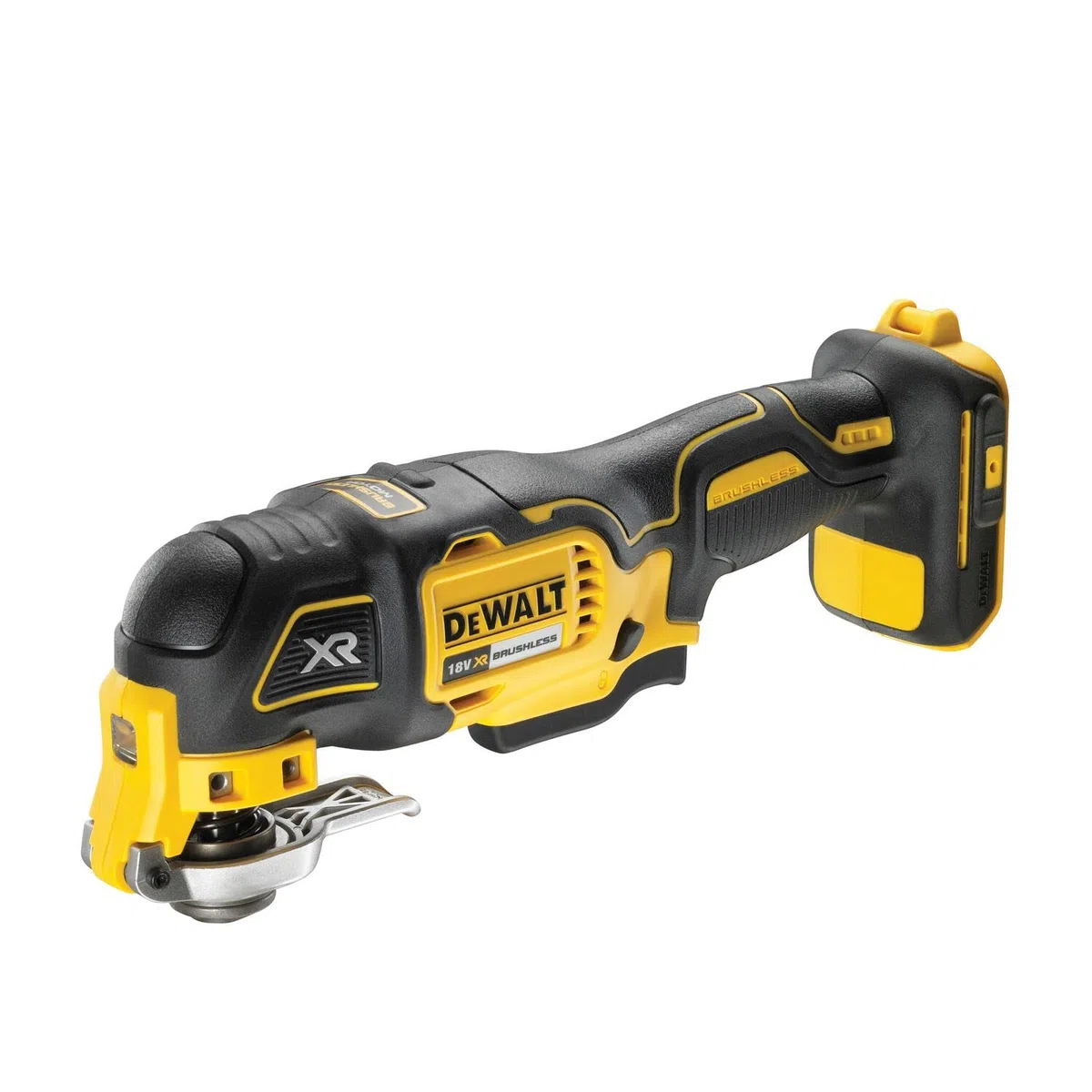 DeWALT DCW210N-XJ Ponceuse excentrique Brushless 125mm 18V (vendue seule) & DCS355N - Outil oscillant multi cutter 18V - sans batterie