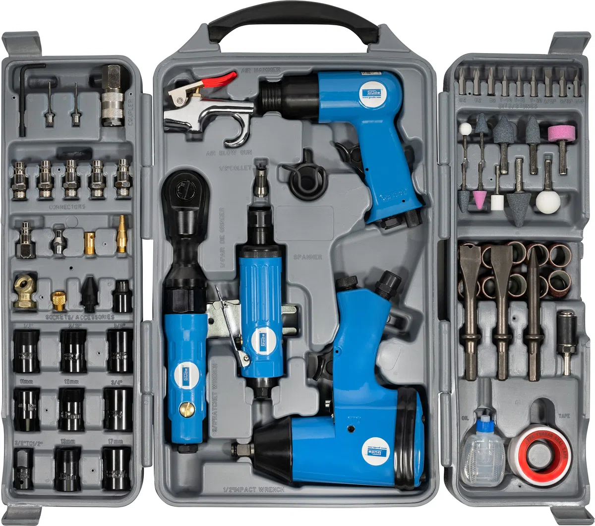 Güde Air Comprimé Appareils Kit 71 pièces.